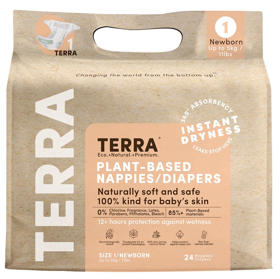 Terra Diapers Newborn  24pk