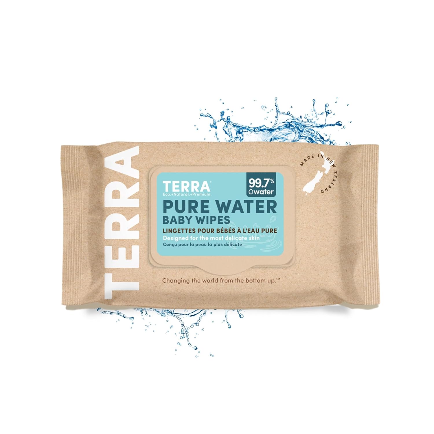 Terra Baby Wipes NZ  Water 70pk
