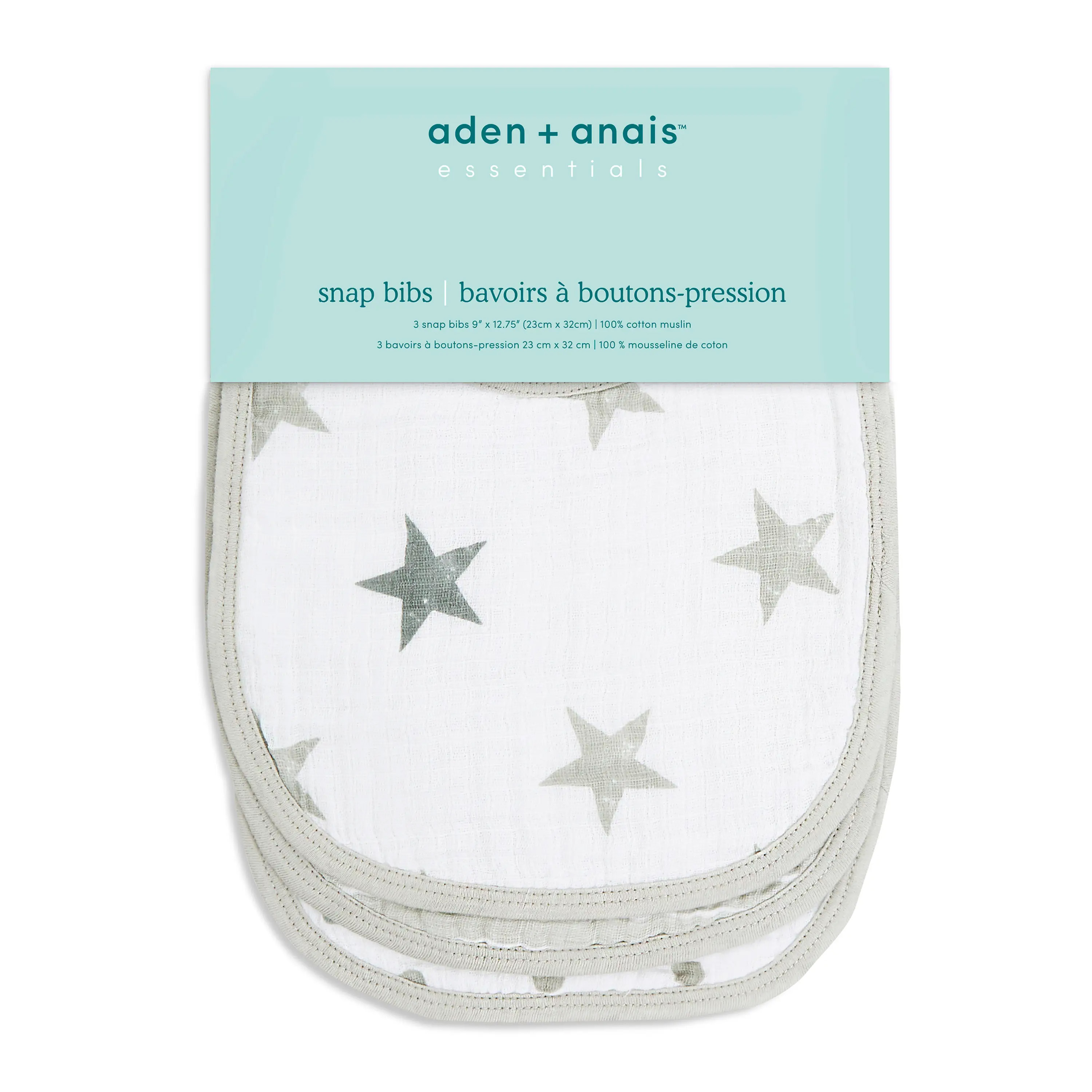 DUSTY 3PK SNAP BIBS