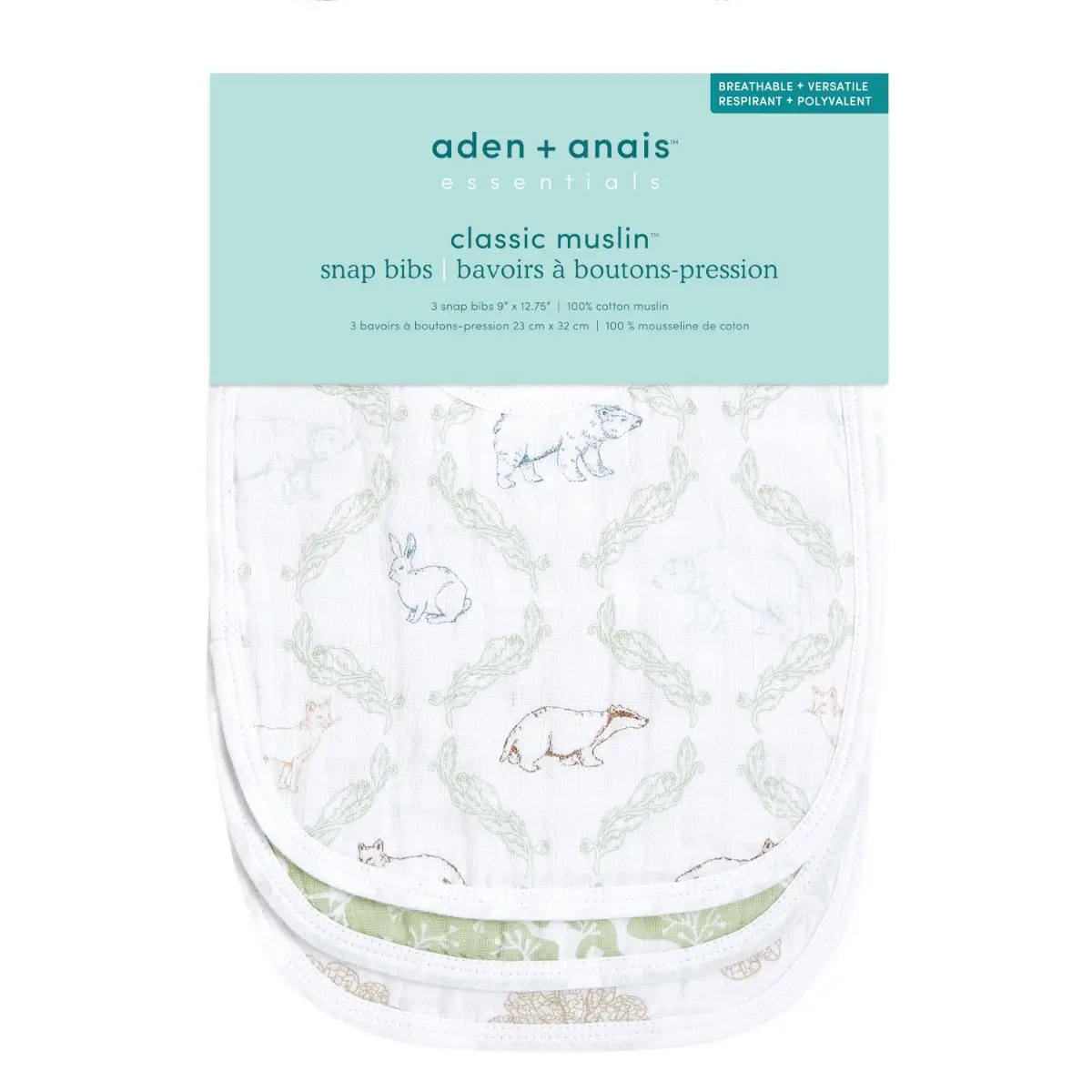 HARMONY 3PK SNAP BIBS