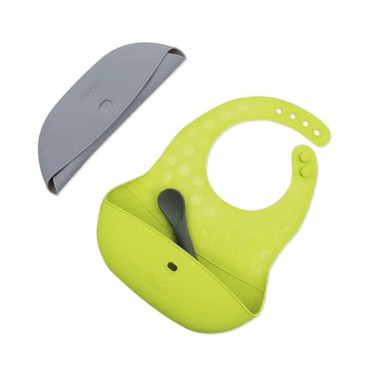 SILICONE FEEDING SET LIME