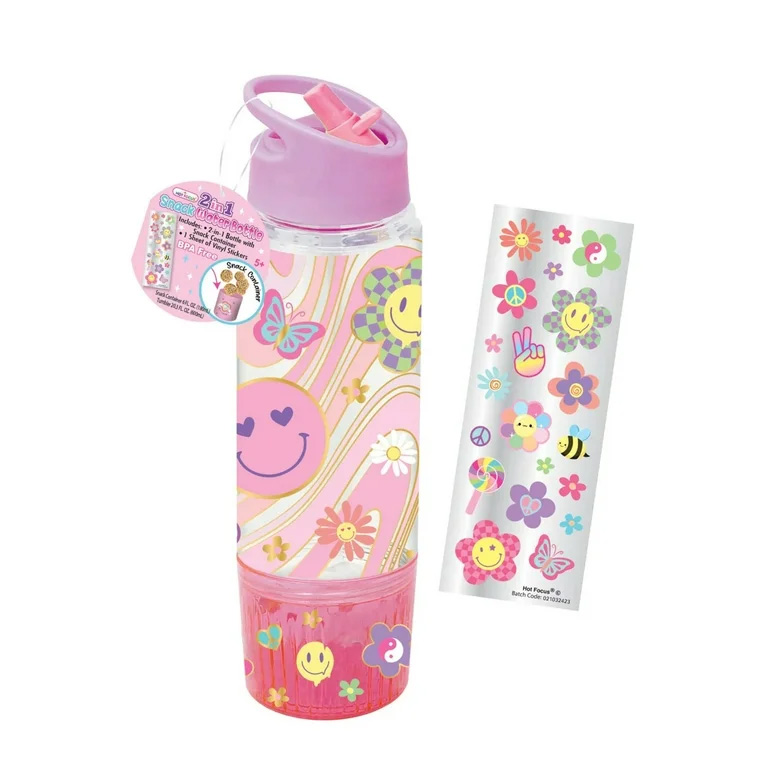 Dbl Wall S/Stl O2 Bottle,Groovy