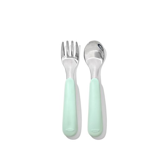 OXO FORK SPOON SET OPAL/BLOOM