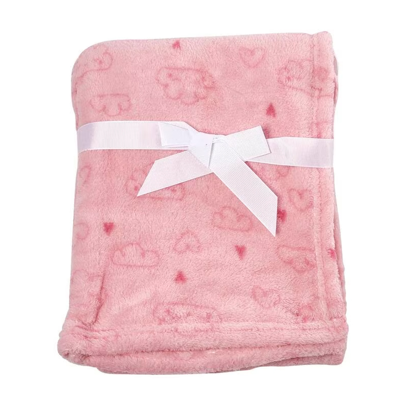 PLUSH BLANKET HEARTS