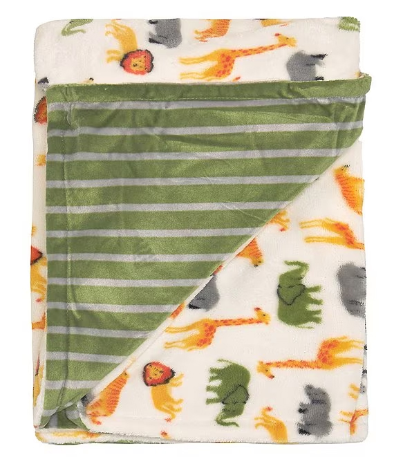 Jungle Toss Blanket Green