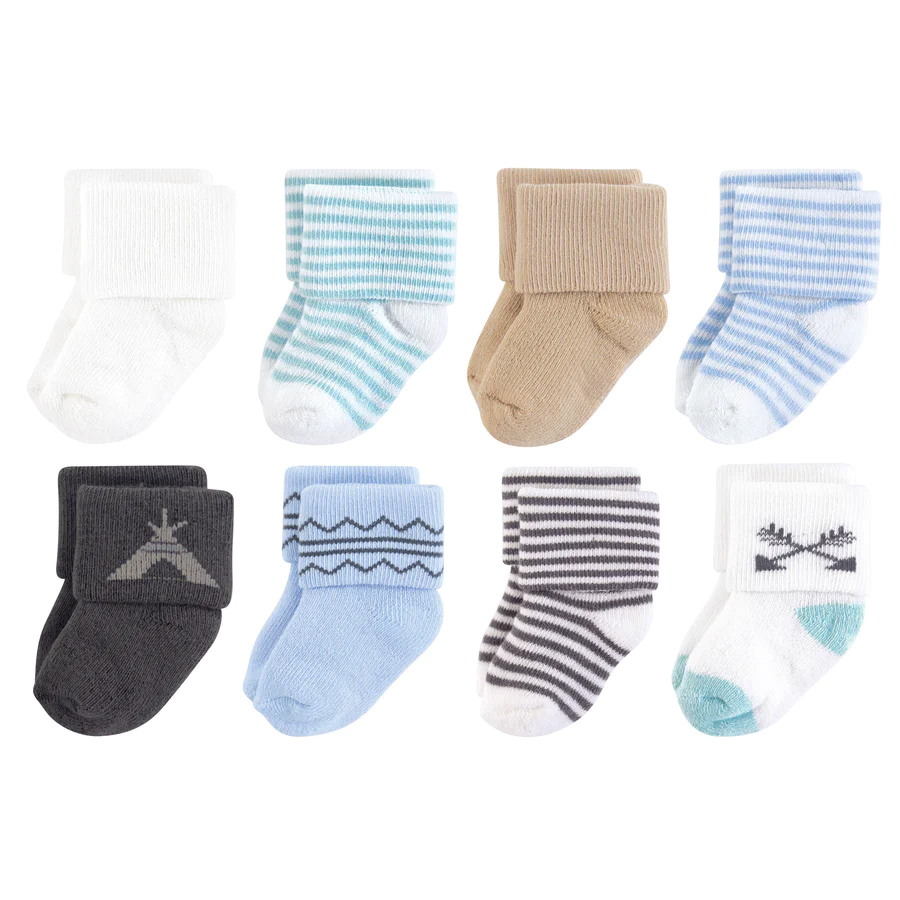 Organic Cotton 8pr Socks 6-12m