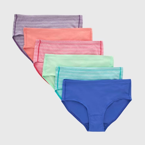 HANES 6PK GIRLS BRIEFS