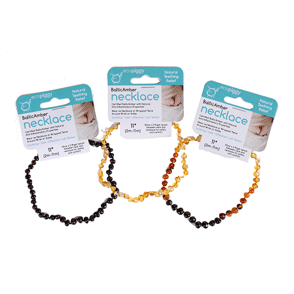 BALTIC AMBER NECKLACE 12.5" CHER