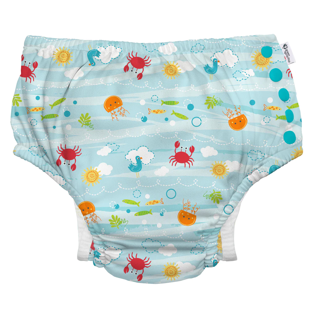 Blue Undersea Swim Diaper