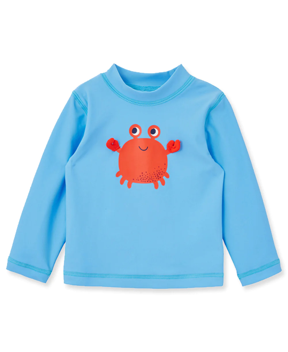 Crab LS Rashguard Blue