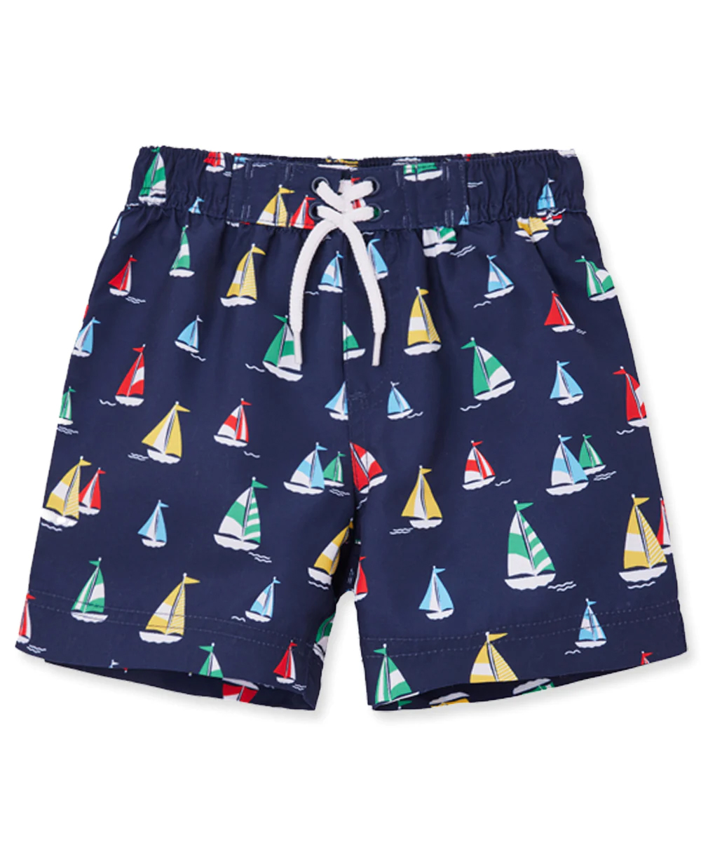Boat Swim Trunks Blue