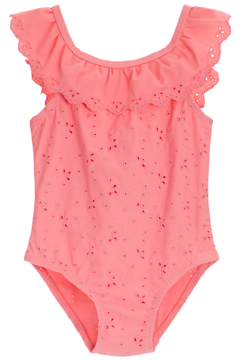 Eyelet Swimsuit Pink