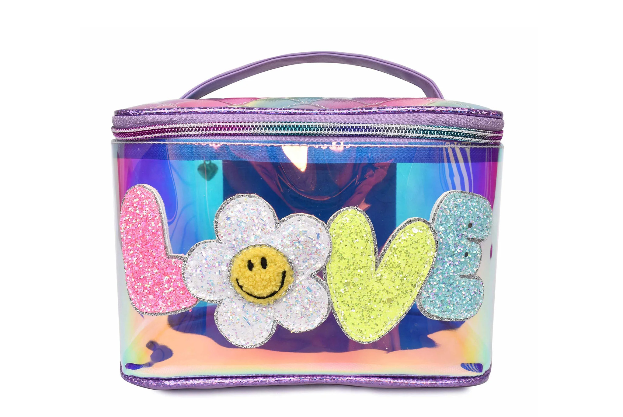 Love Clear Train Case