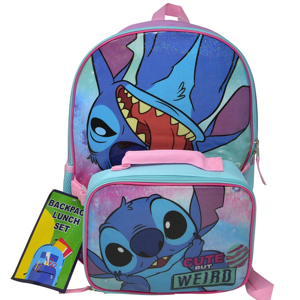 Stitch 16" Backpack & Lunch Bag
