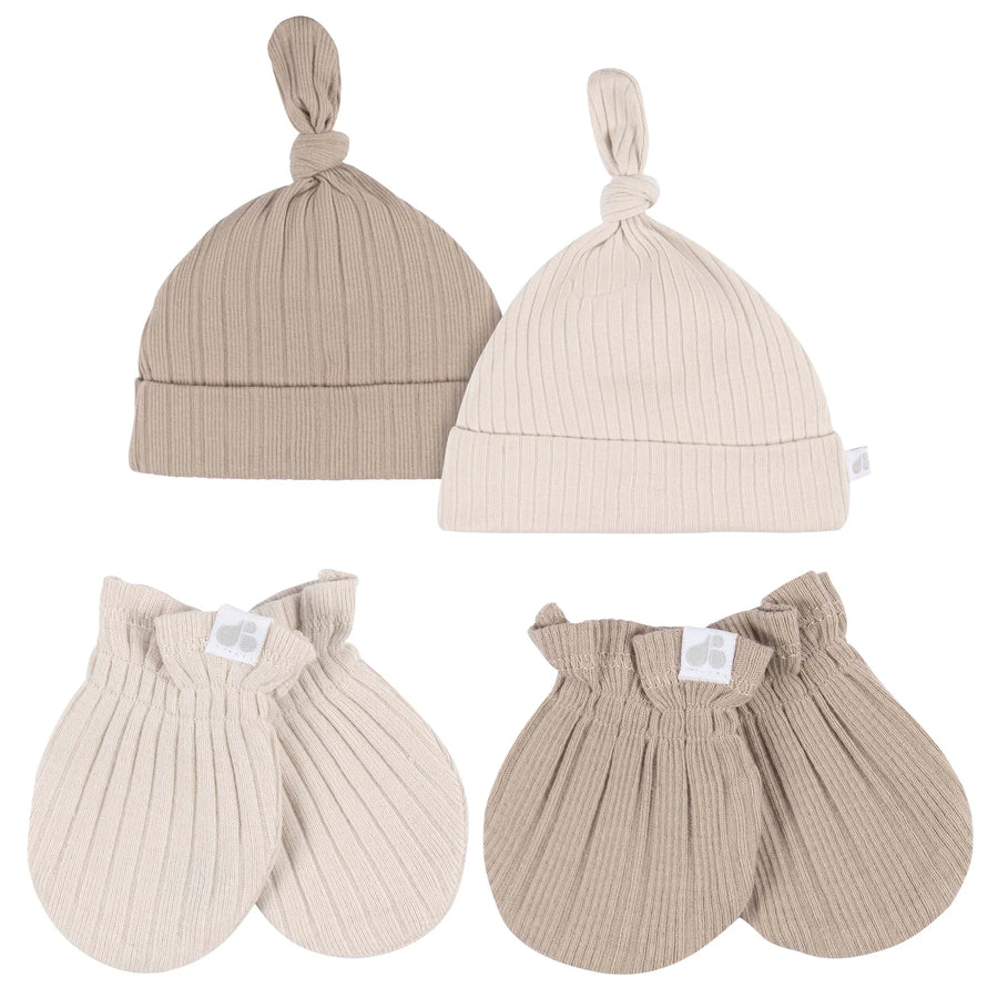 JB 4PC HAT & MITTEN SET