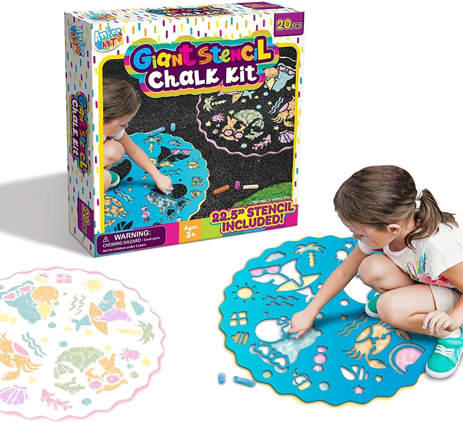 Giant Stencil Chalk Kit
