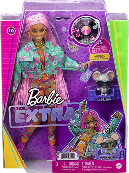 BARBIE EXTRA DOLL (PINK BRAIDS)