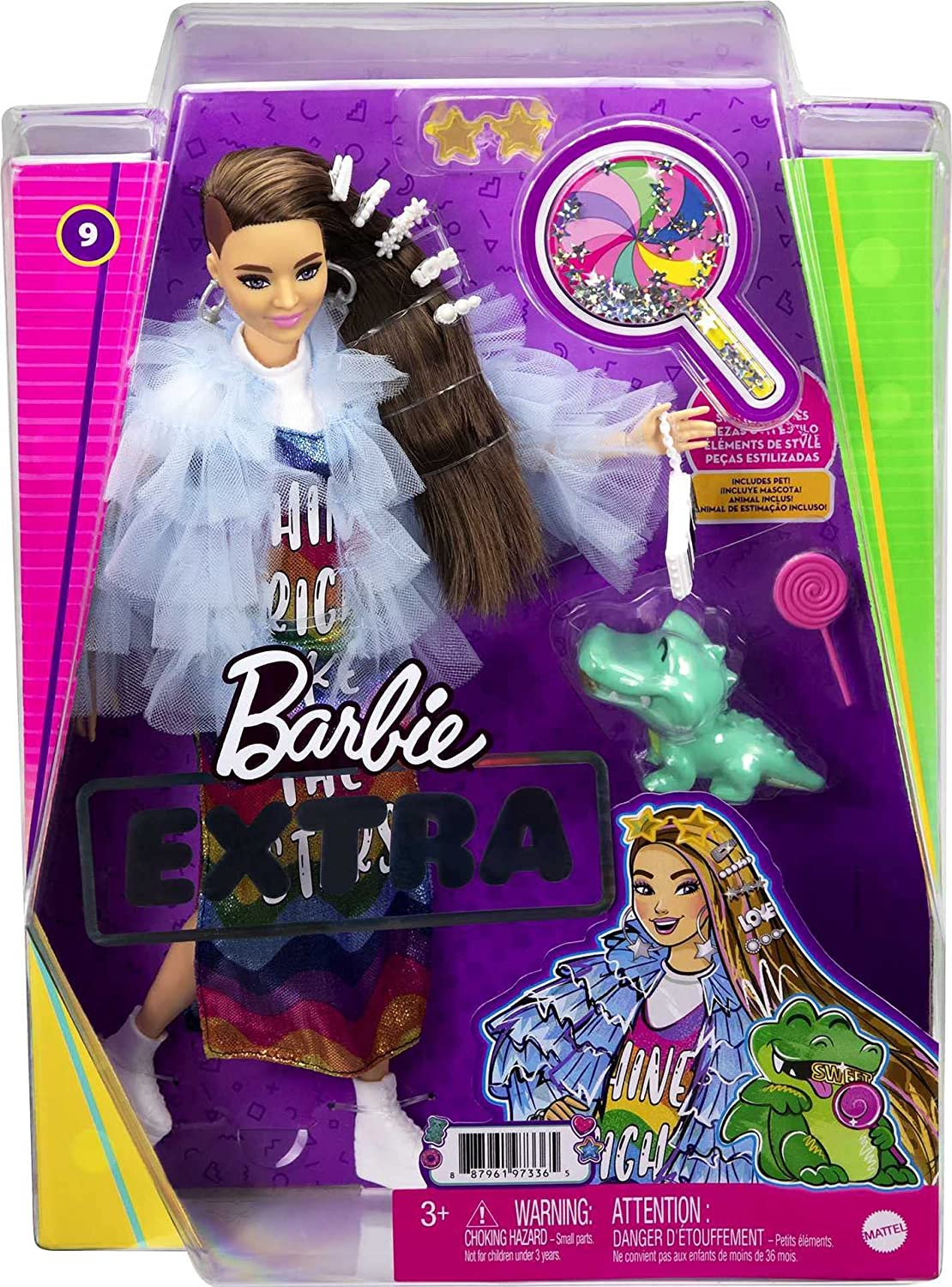 BARBIE EXTRA DOLL (BLUE COAT)