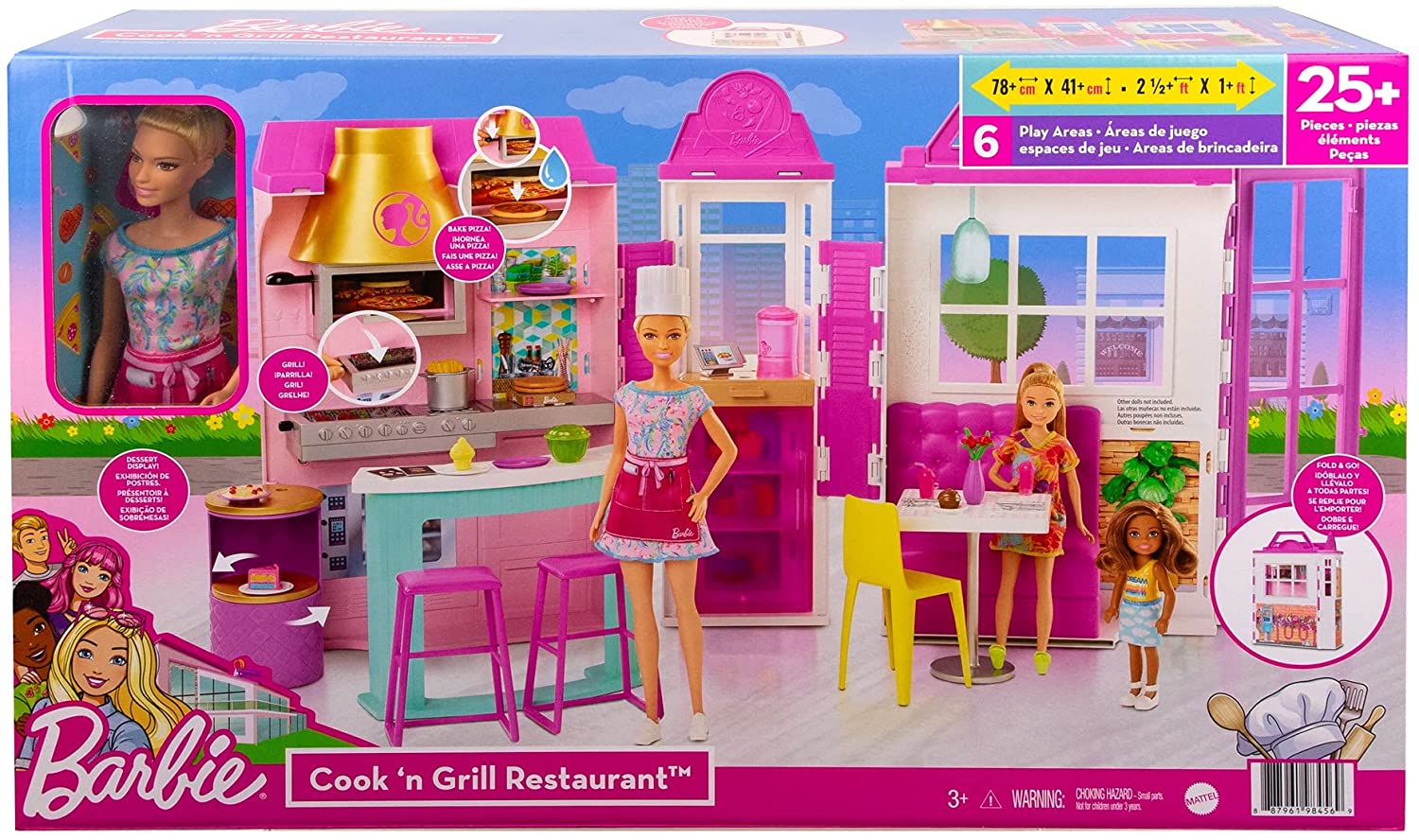 BARBIE RESTAURANT W/DOLL