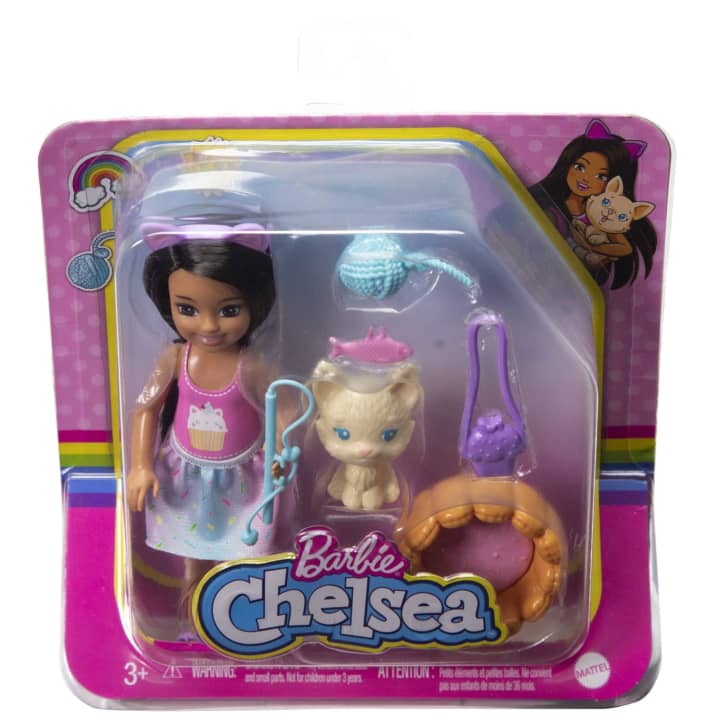 BARBIE CHELSEA + PET KITTY