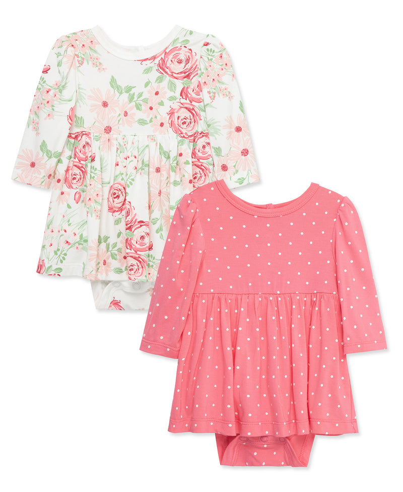 FLORAL 2PK BODYSUIT DRESS