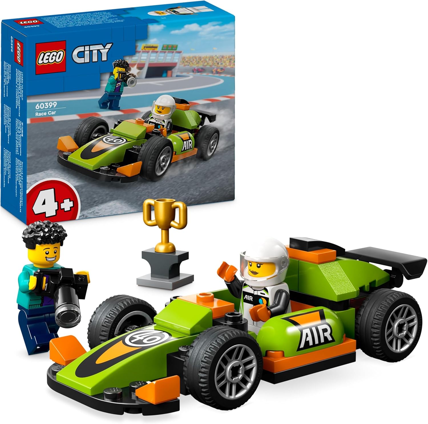 Green Race Car