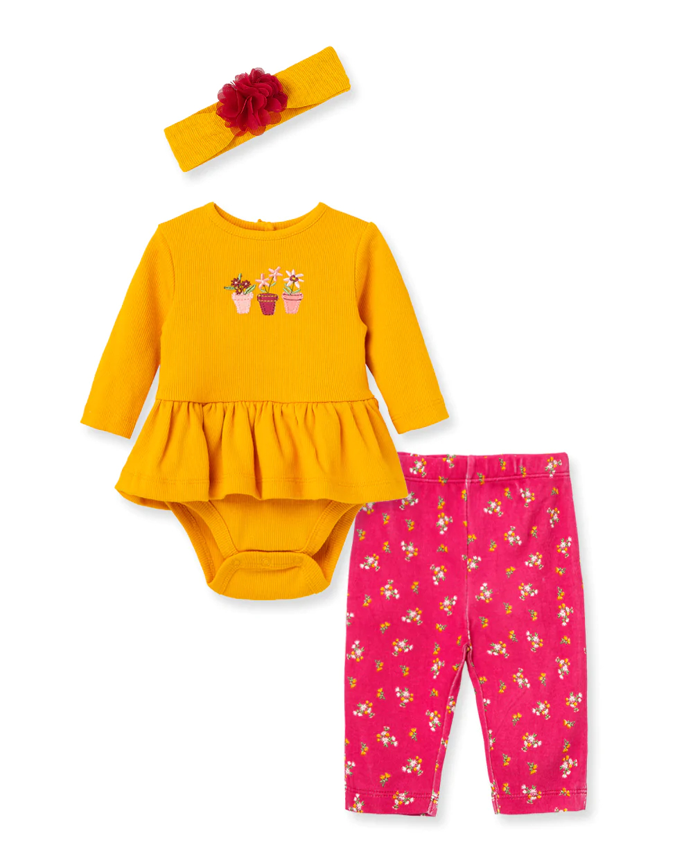 Flower Pots Bsuit set