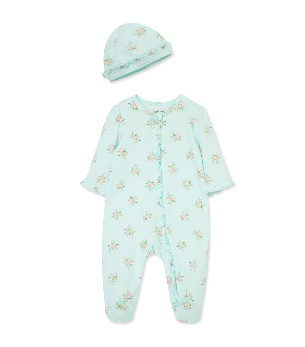 DELICATE FLORAL FOOTIE