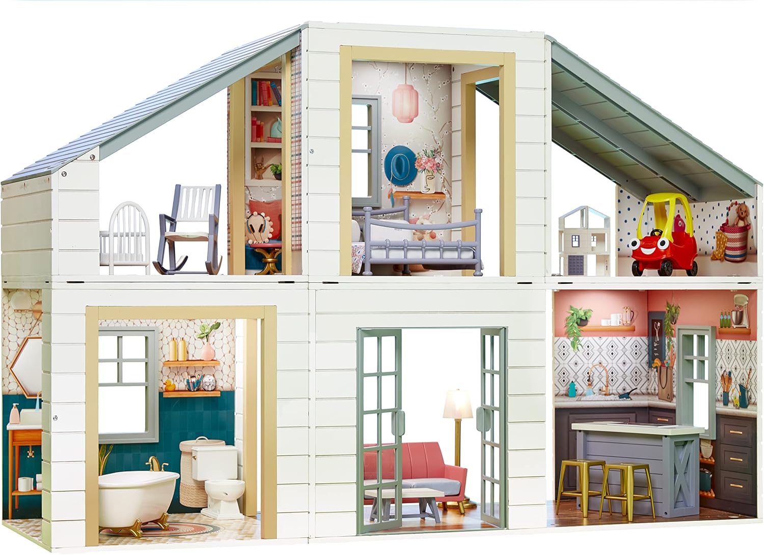 Stack 'n Style Wood Dollhouse