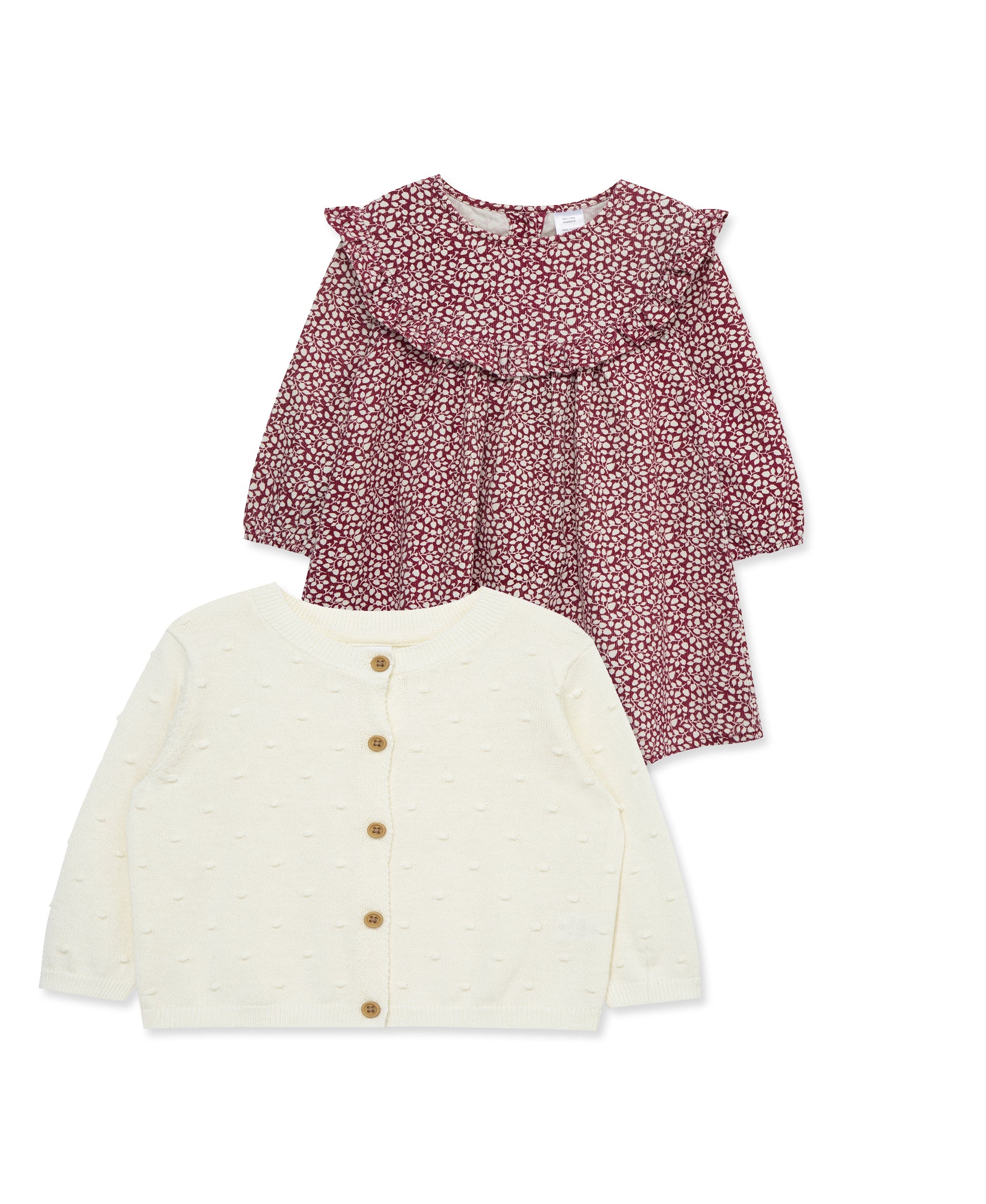 Foliage Dress w. Sweater Set