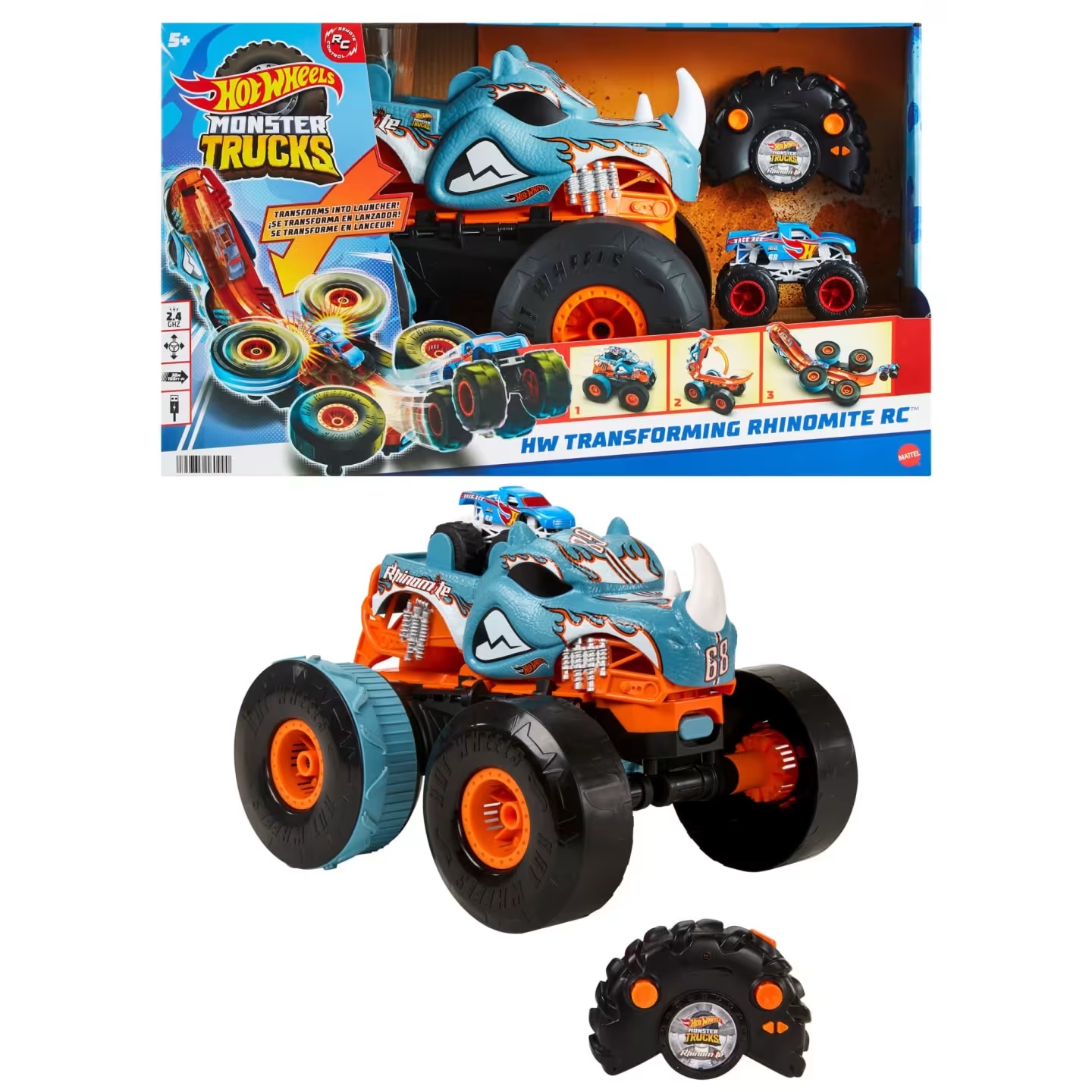 HW R/C MT TRANSFORM RHINOMITE