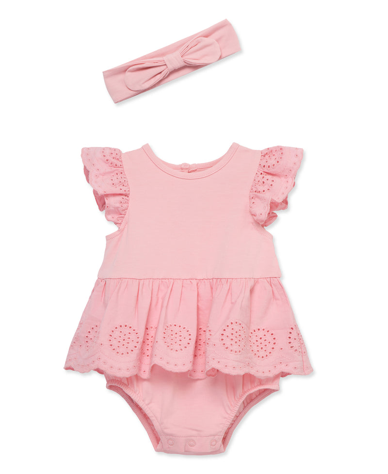 Pink Eyelet Bubble