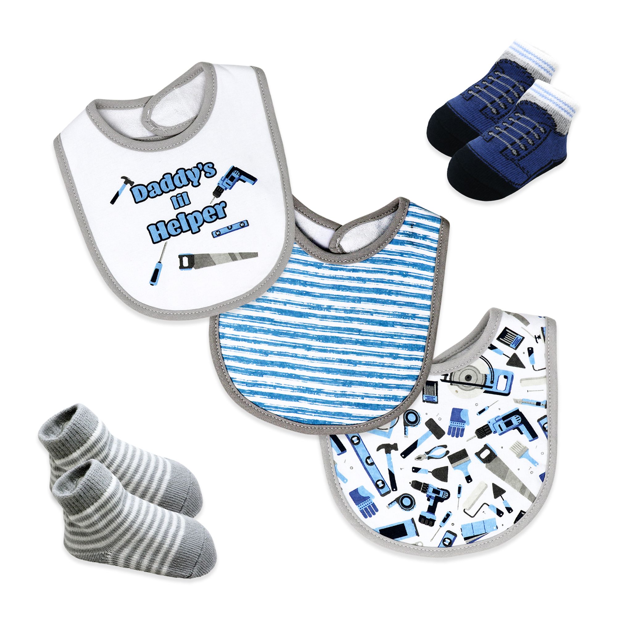 5 PC BIB AND SOCK HELPER