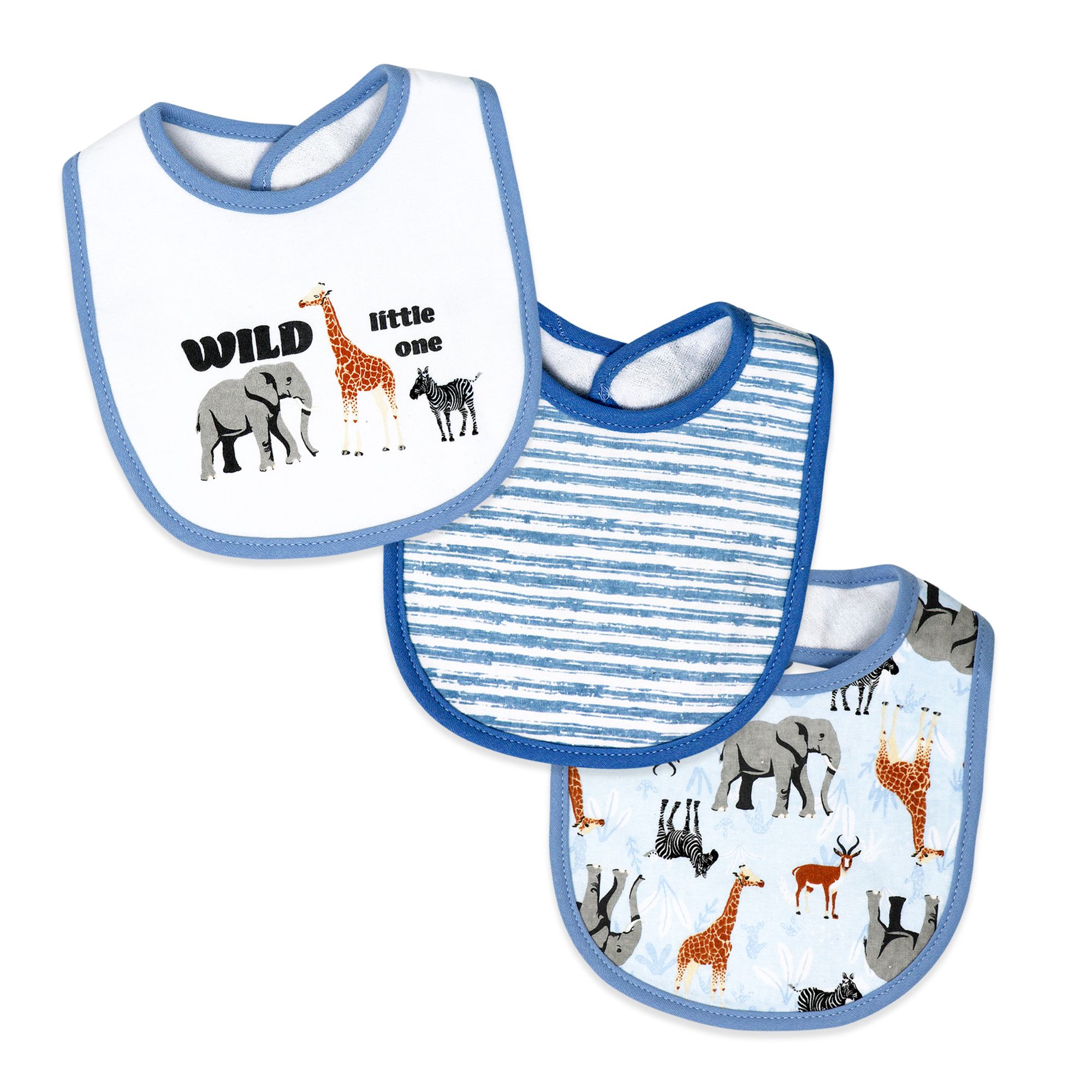 3 PC SCOOP BIB  BLUE WILD