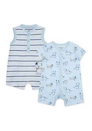 Puppies 2pk Rompers