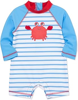 Crab LS Rashguard Suit-Blue