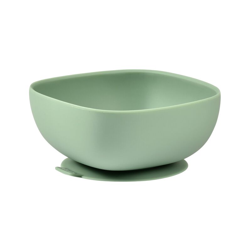 Silicone Suction Bowl Sage Green
