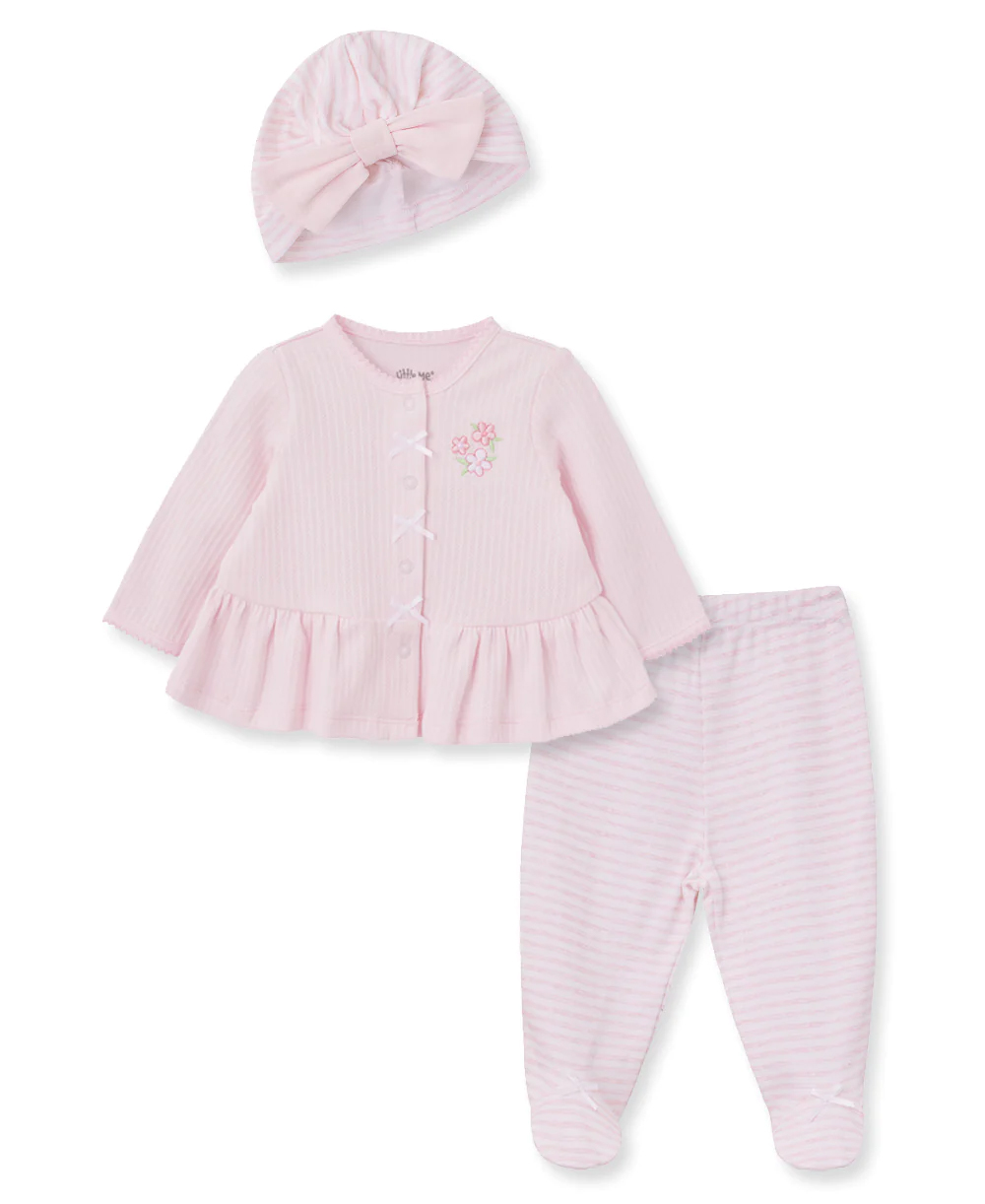 Posy 3pc Cardigan set Pink