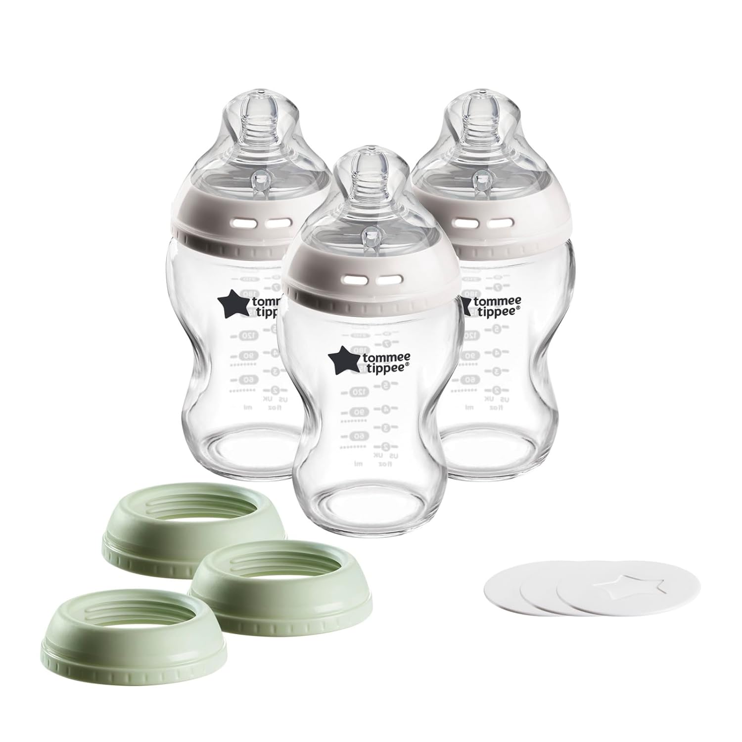 NS 3X 9OZ GLASS BOTTLE SET