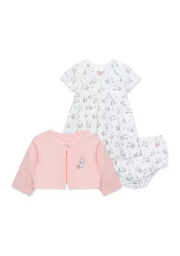Sweet Bunny Dress Set-Pink