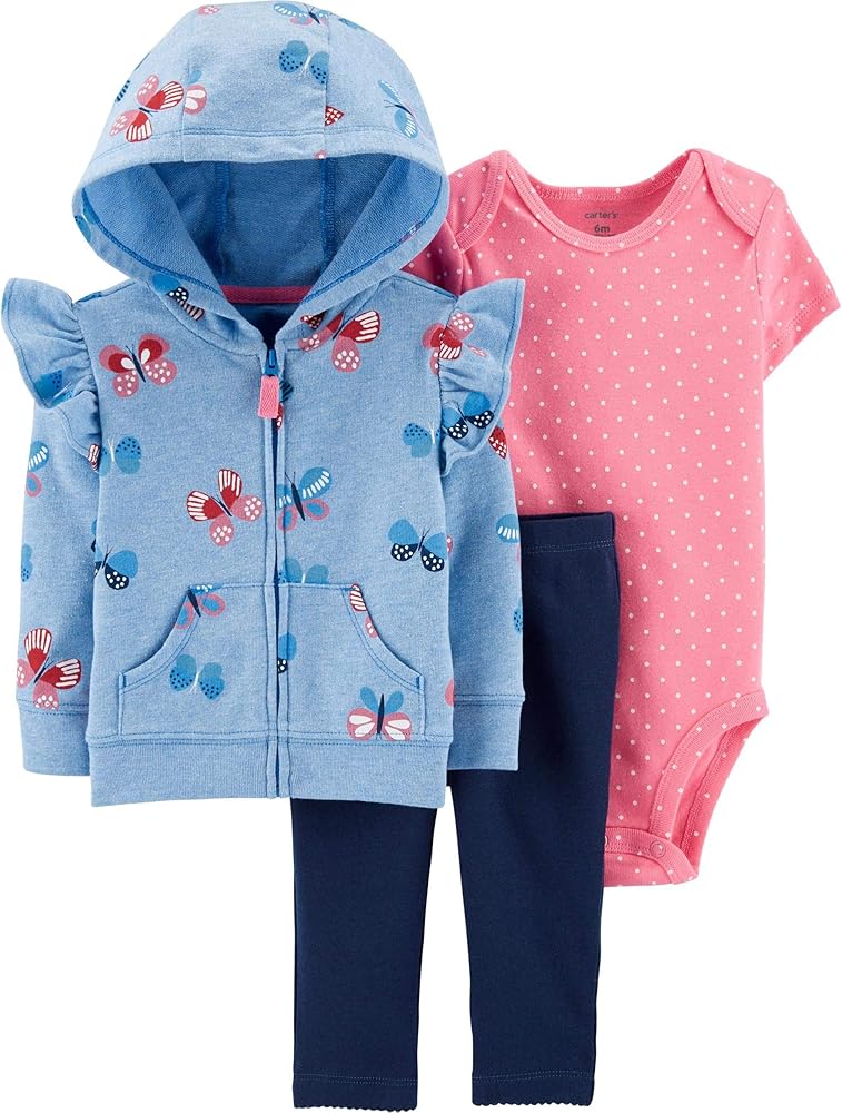 3 PC JACKET SET BUTTERFLIES