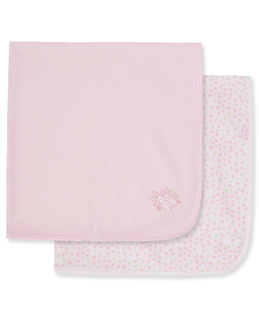 Bunnies 2pk Rec Blnkt Pink