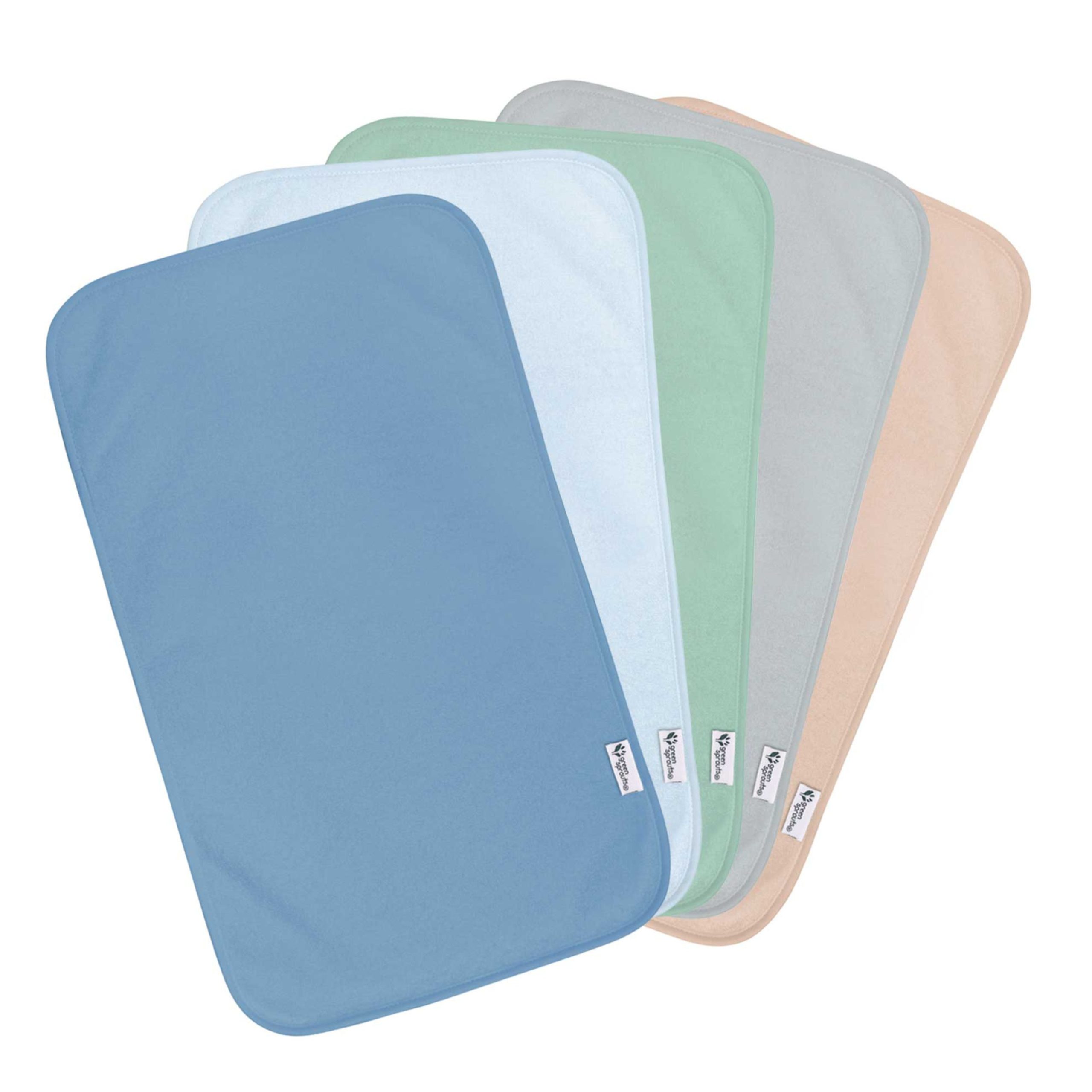 Stay-dry Burp Pads (5pk)-Blueber