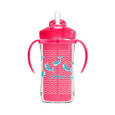 10 oz Insulated Straw Cup  Pink
