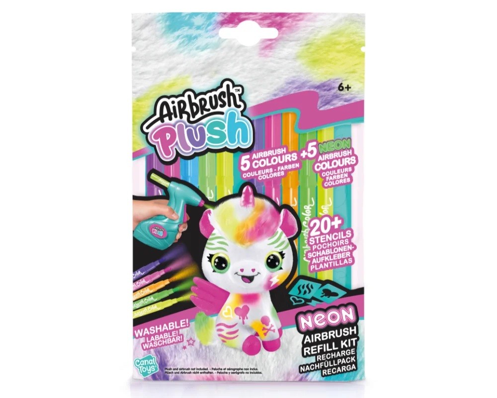 AIRBRUSH PLUSH REFILL NEON KIT
