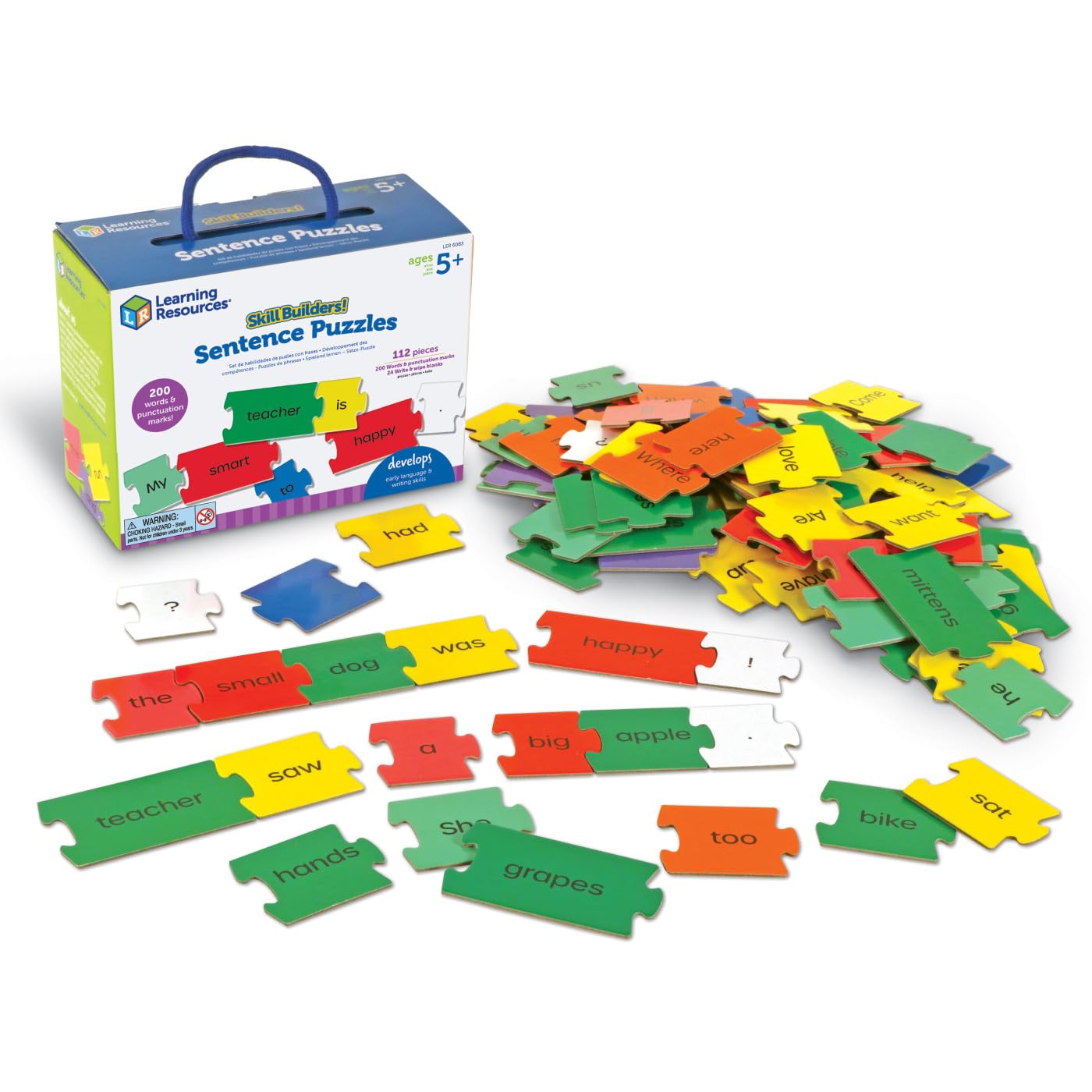 Puzzle Pieces To Build Sentences