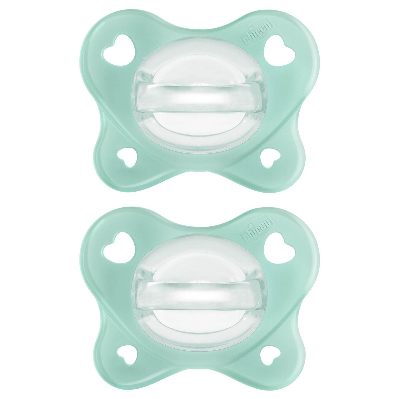 PACIFIER SEAFOAM 0-2M 2PC