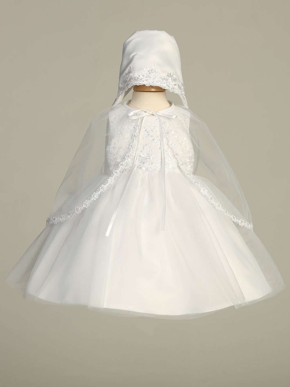 EMBROIDERED TULLE DRESS