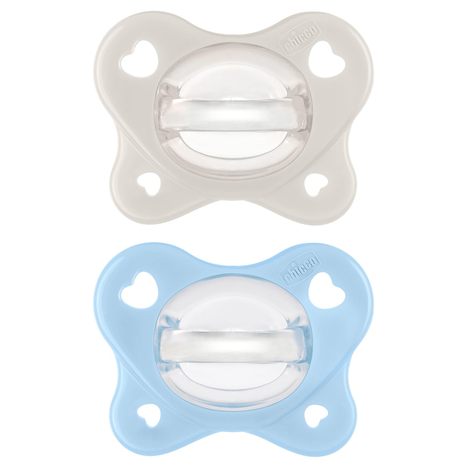 PACIFIER PEARL/SKY 2-6M 2PC