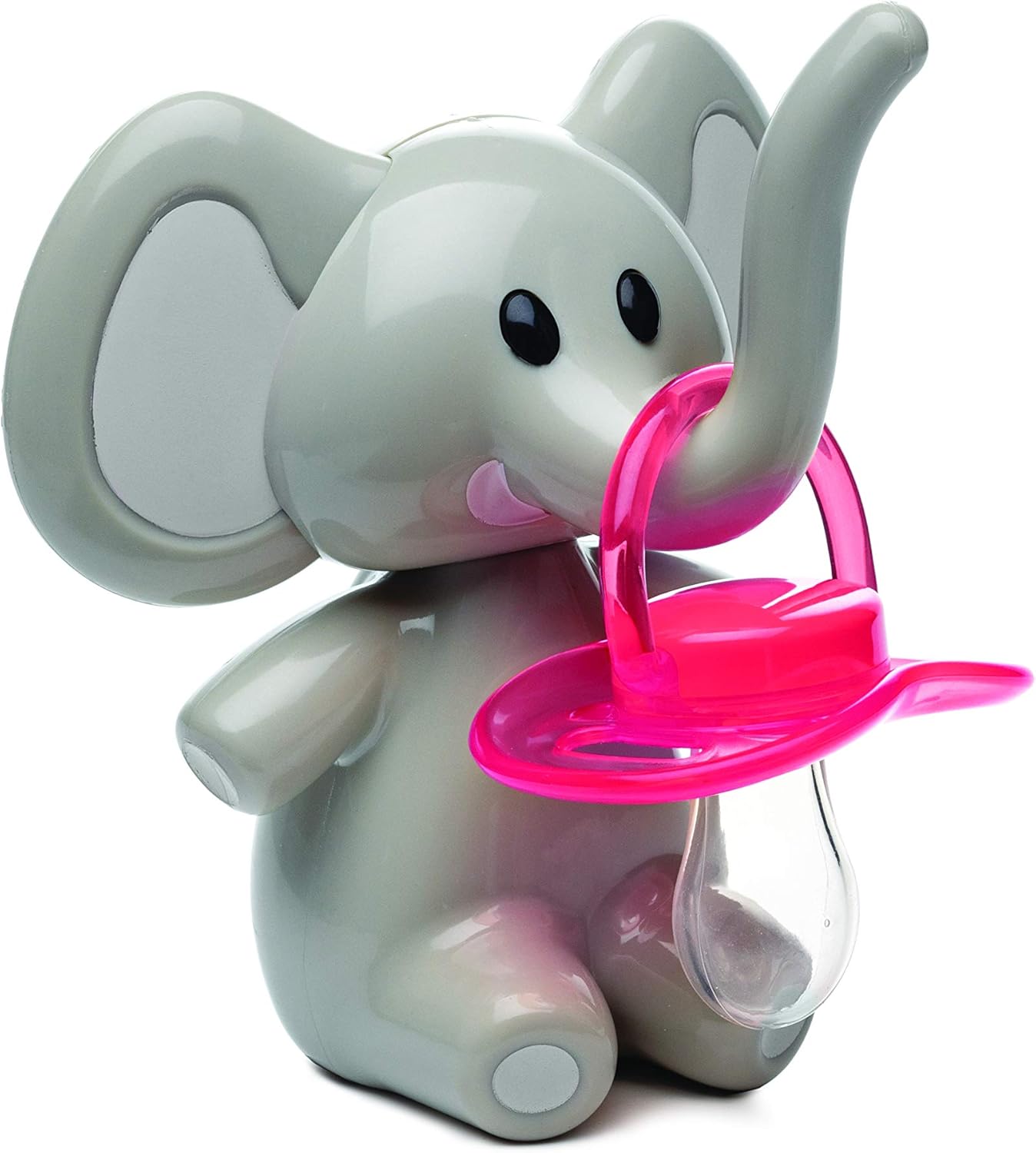 Elephant Pacifier Holder Grey